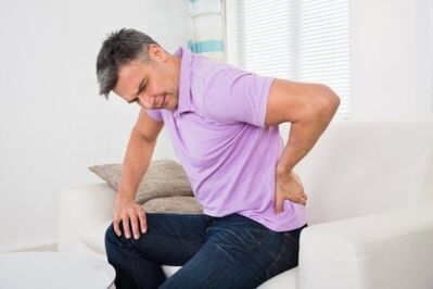Pain low is a sign of osteochondrose