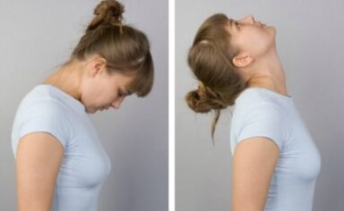 Exercise Spring - neck stretching for osteochondrosis