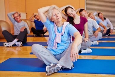 Group exercise classes for cervical osteochondrosis